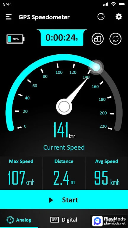 GPS Speedometer - Odometer screenshot image 2_funmod.online