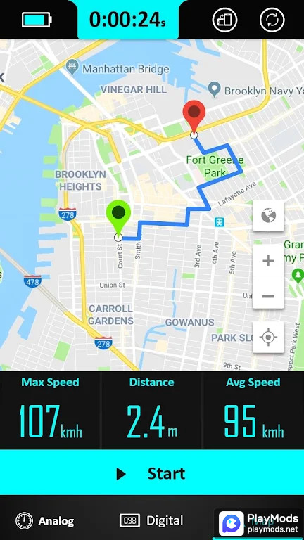GPS Speedometer - Odometer screenshot image 1_funmod.online