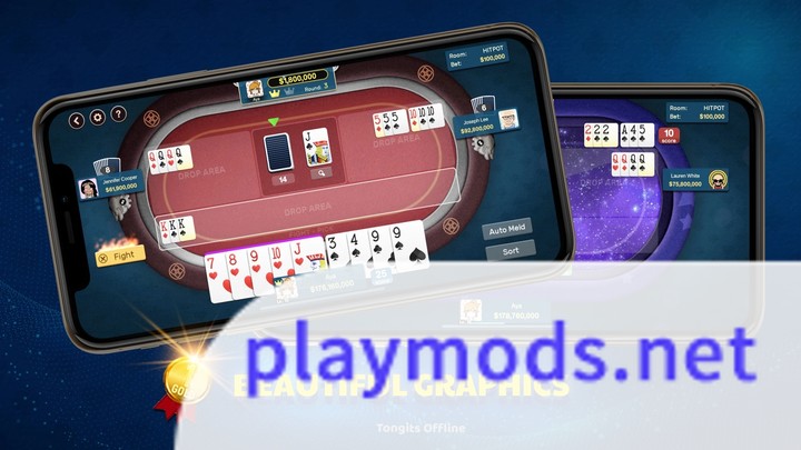 TongitsOffline<span>(Ad-free and rewarded)</span> screenshot image 3_funmod.online