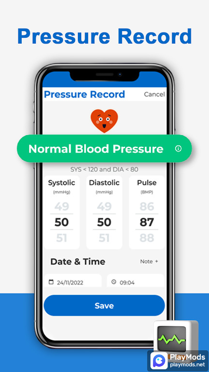 Blood Pressure: Health App screenshot image 3_funmod.online