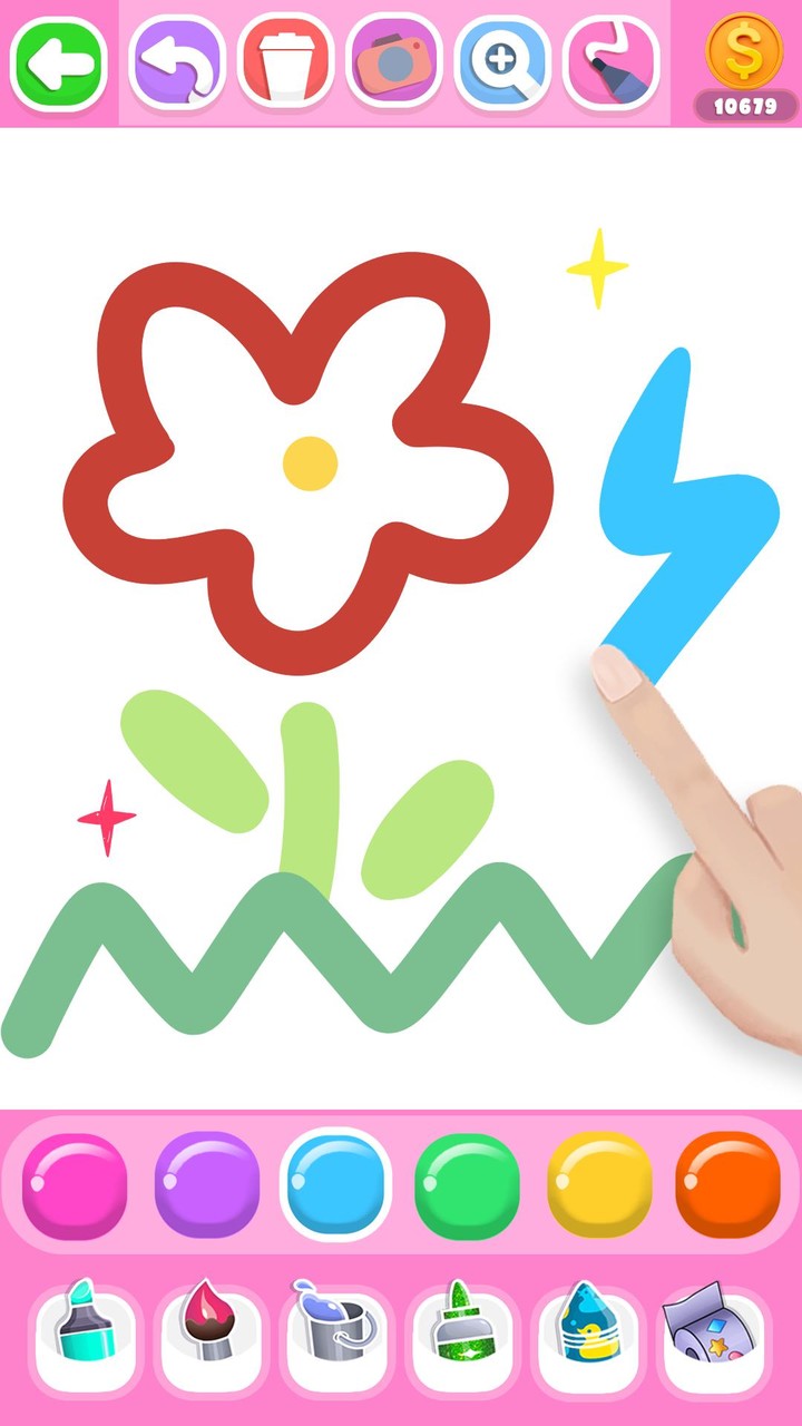 Glitter Dress Coloring Book screenshot image 4_funmod.online