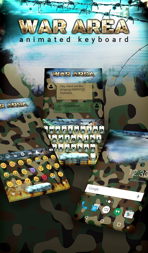 War Area Animated Keyboard + L screenshot image 9_funmod.online