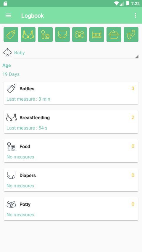 MesureBib - Baby diary (Bottles, diapers and more) screenshot image 3_funmod.online