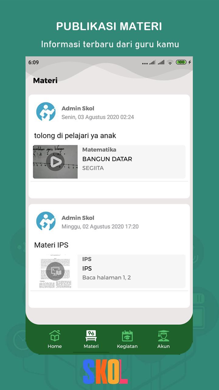 E-Skol Siswa : E-Learning Plat screenshot image 2_funmod.online