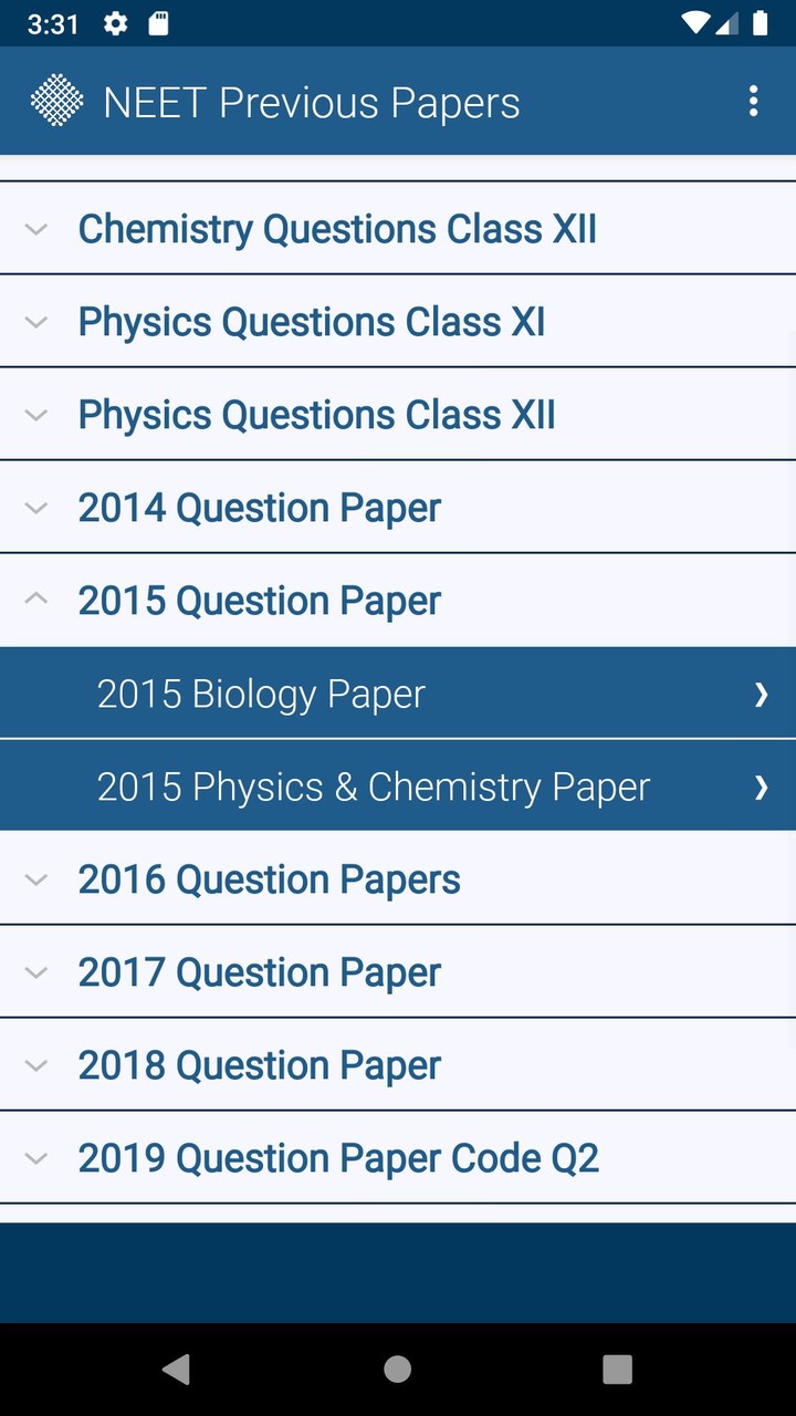 NEET Previous Papers screenshot image 3_funmod.online