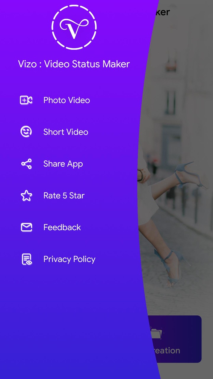 Vizo : Lyrical Video Status Maker screenshot image 2_funmod.online