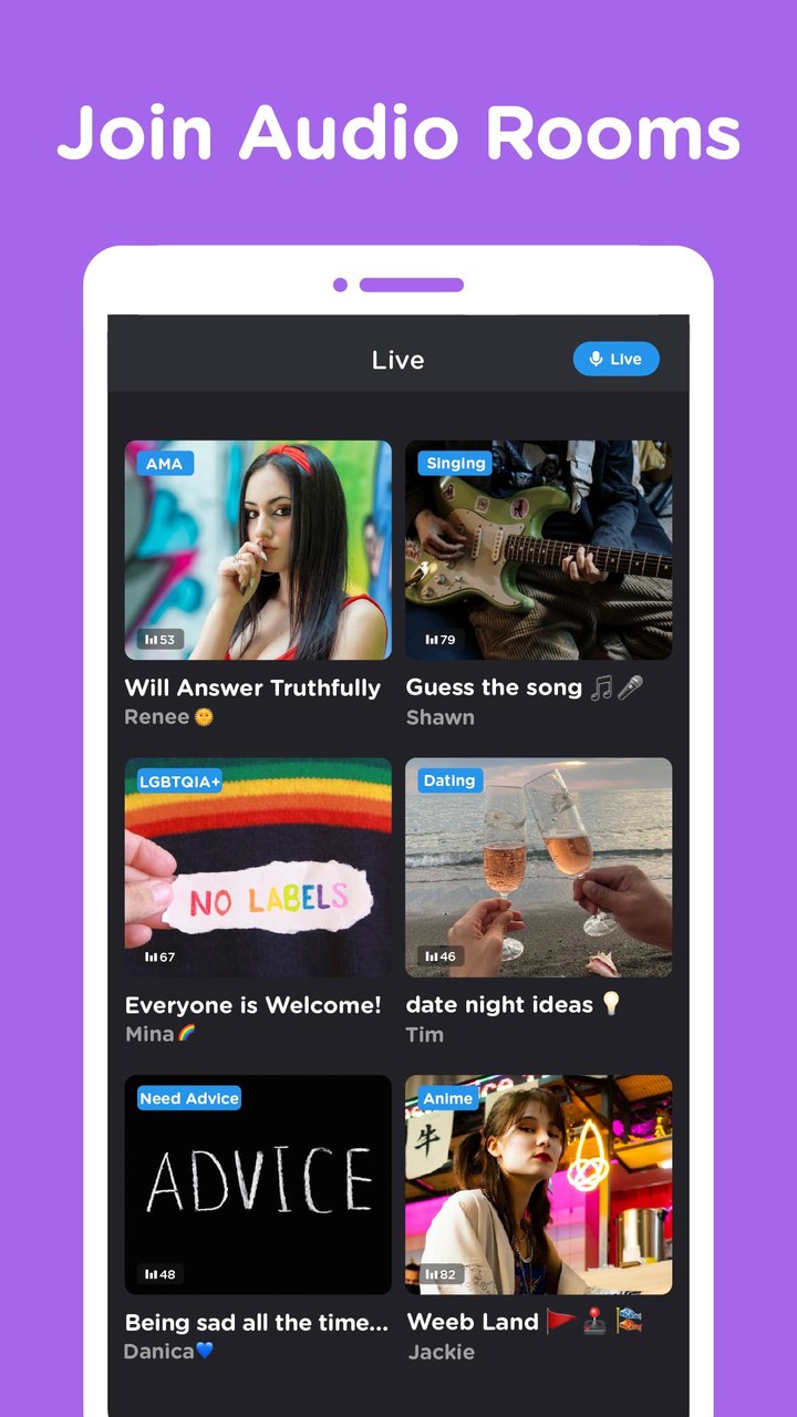 Goodnight - Random Voice Chat screenshot image 5_funmod.online