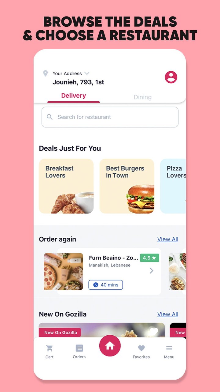 Gozilla - Food Delivery screenshot image 2_funmod.online
