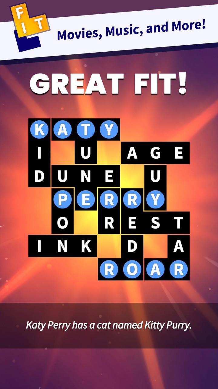 Flow Fit - Word Puzzle screenshot image 2_funmod.online