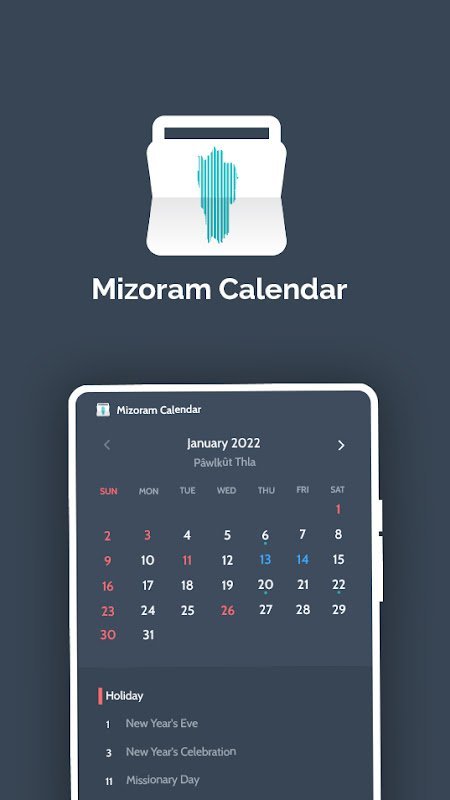 Mizoram Calendar screenshot image 5_funmod.online