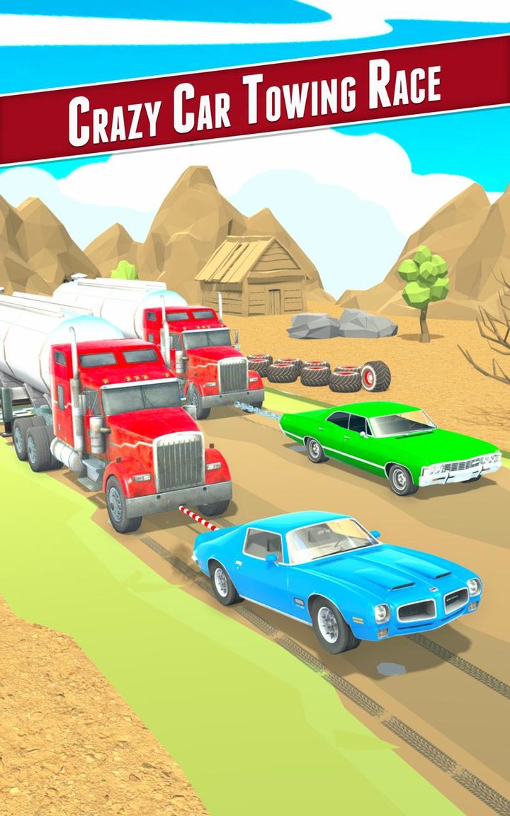 Crazy Car Towing Race 3D screenshot image 2_funmod.online