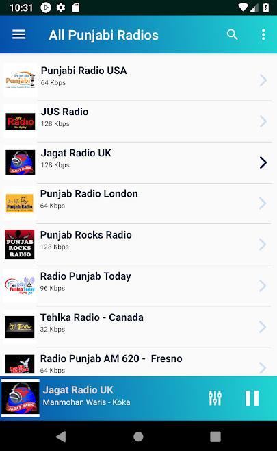All Punjabi Radios HD (ਪੰਜਾਬੀ ਰੇਡੀਓ,ਗਾਣੇ,ਖਬਰਾਂ) screenshot image 15_funmod.online