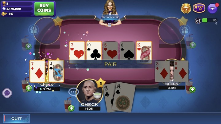 Texas Holdem Mania- Poker Game screenshot image 8_funmod.online