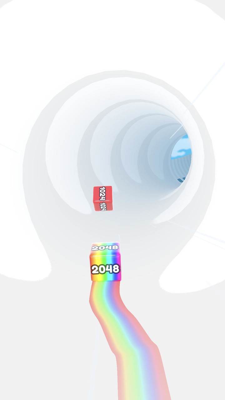 Jelly Tube Run 2048 screenshot image 4_funmod.online