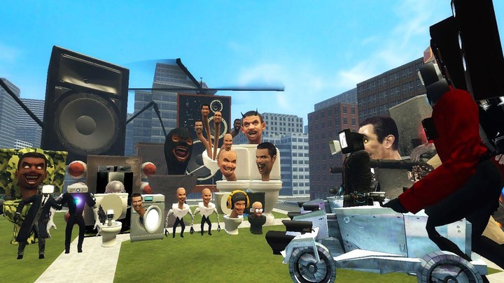 Skibydi Toilet War Attack screenshot image 1_funmod.online