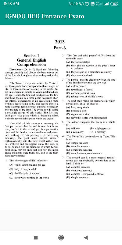 B ED Entrance Exam Book  Hindi screenshot image 6_funmod.online