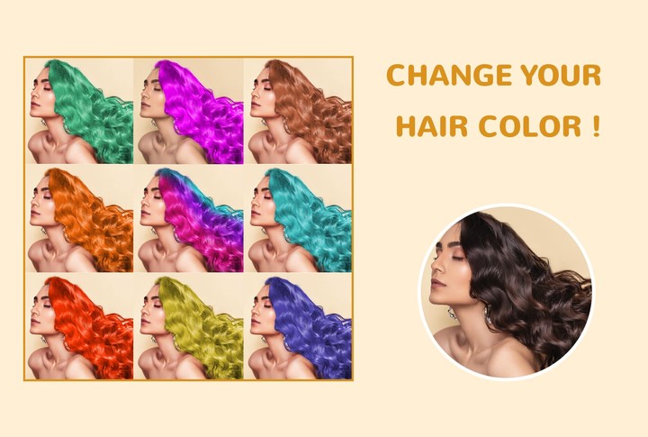 Hair Color Changer- Beauty Hairstyles & Hair Color screenshot image 2_funmod.online