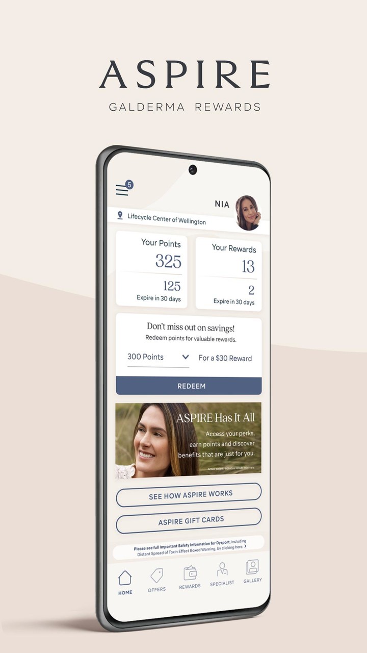ASPIRE Galderma Rewards screenshot image 1_funmod.online