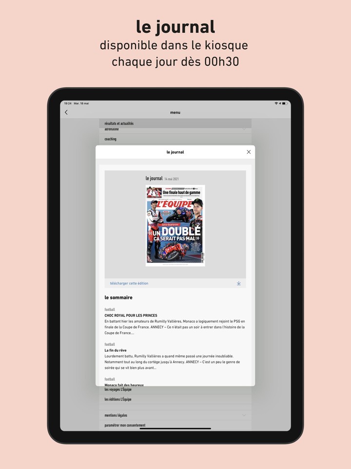 L'Équipe - Sport en direct : foot, tennis, rugby.. screenshot image 11_funmod.online
