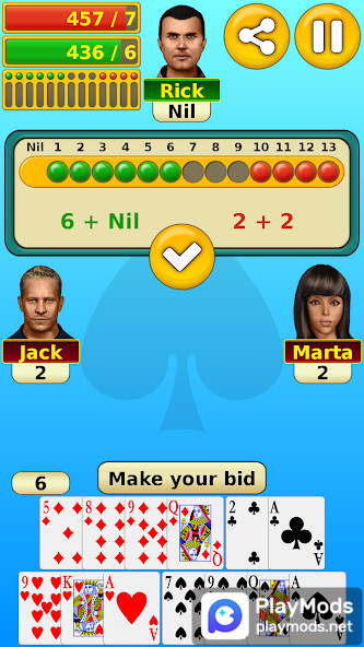 Spades<span>(No Ads)</span> screenshot image 1_funmod.online