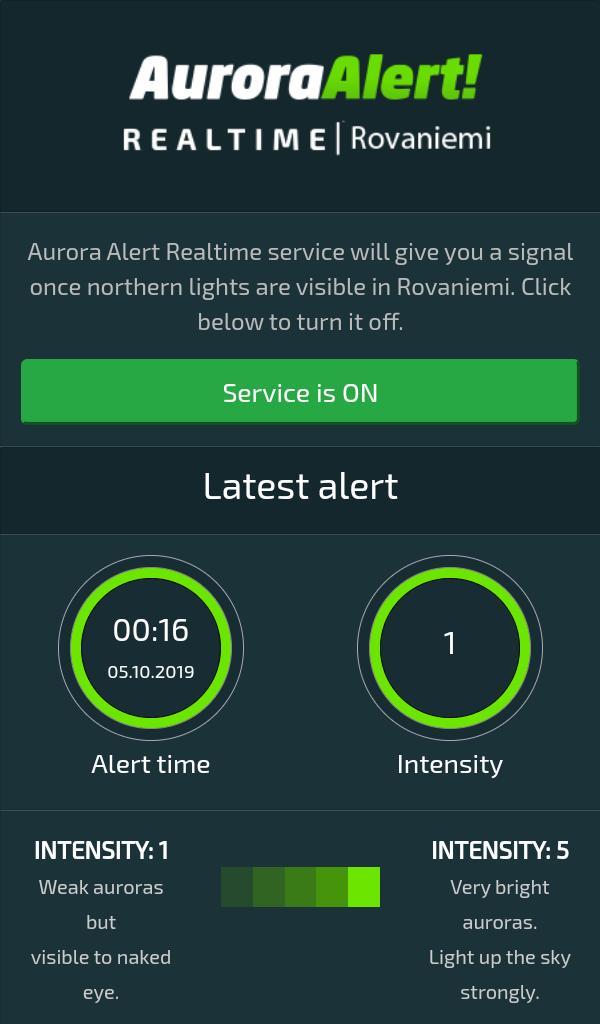Aurora Alert - Rovaniemi screenshot image 1_funmod.online