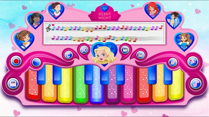 Pink Real Piano Princess Piano screenshot image 2_funmod.online