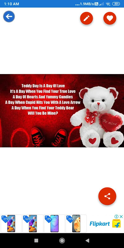 Happy Teddy Day:Greeting, Photo Frames, GIF Quotes screenshot image 6_funmod.online