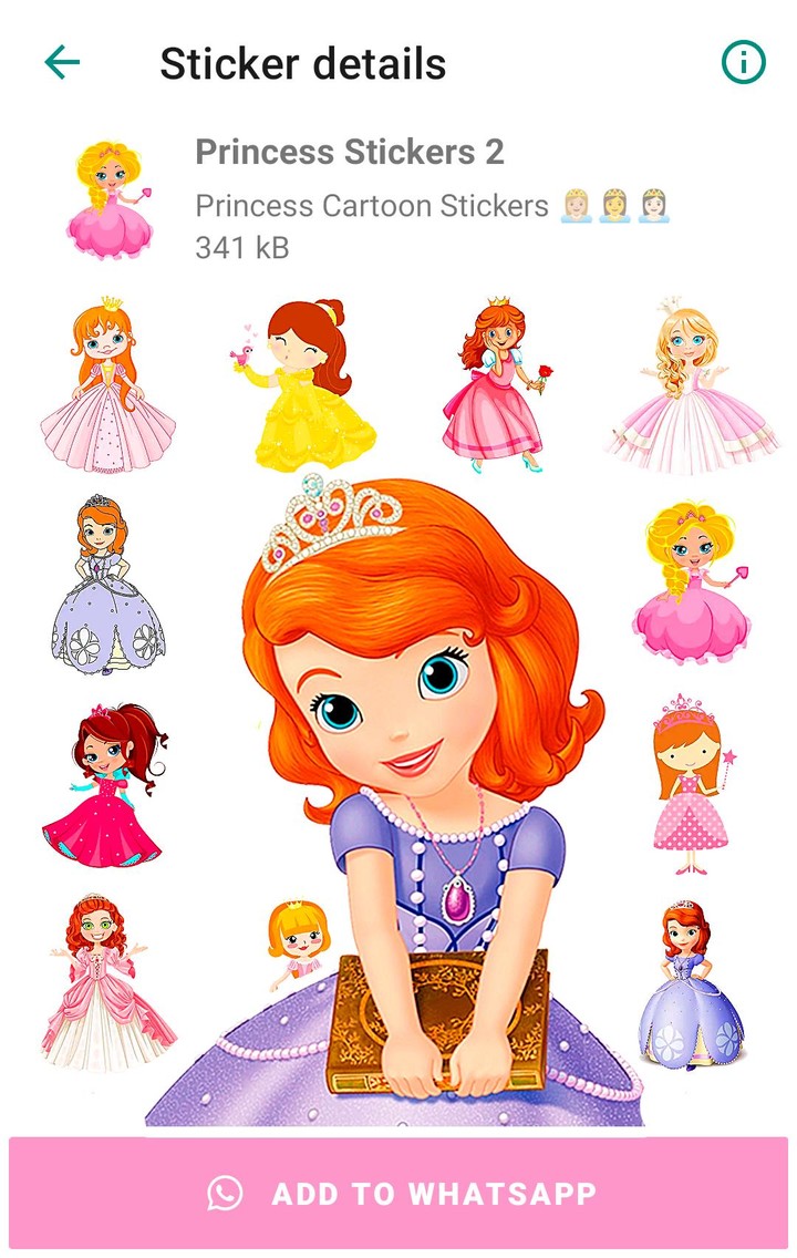 Princess Stickers for WhatsApp screenshot image 7_funmod.online