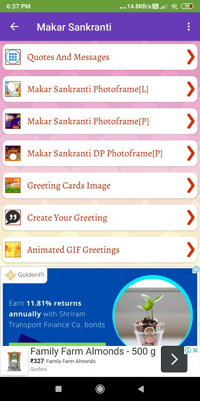 Happy Makar Sankranti: Greetings, Photo Frames,GIF screenshot image 6_funmod.online