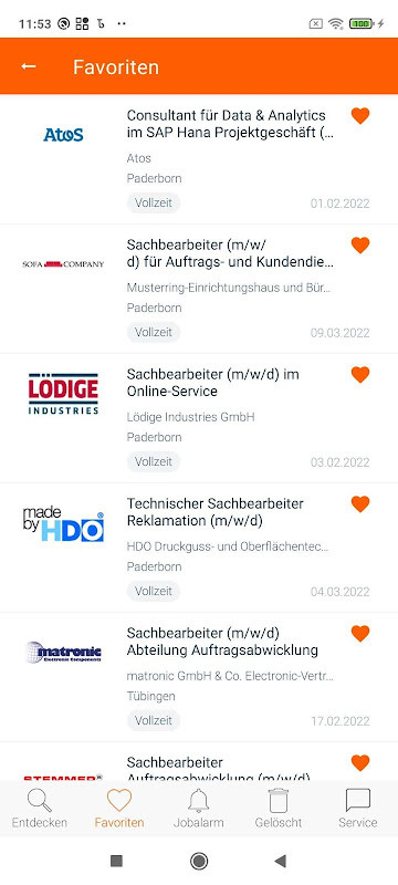 Jobsuche - die Jobware App screenshot image 4_funmod.online
