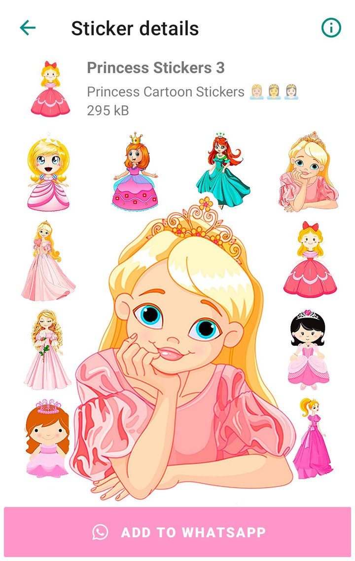 Princess Stickers for WhatsApp screenshot image 8_funmod.online