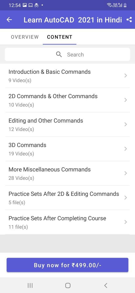 CAD Academy- Learn AutoCAD Video Course in Hindi screenshot image 1_funmod.online