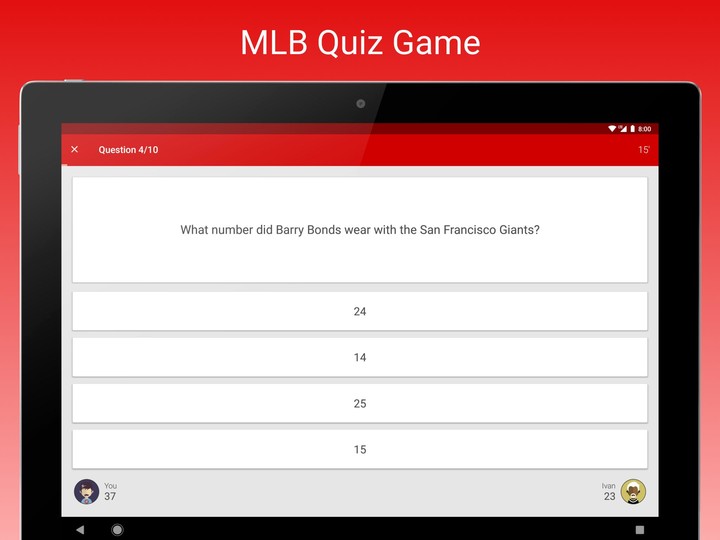 Fan Quiz for MLB screenshot image 5_funmod.online