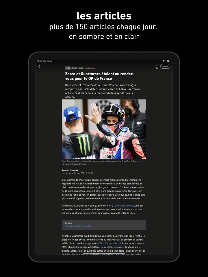 L'Équipe - Sport en direct : foot, tennis, rugby.. screenshot image 17_funmod.online