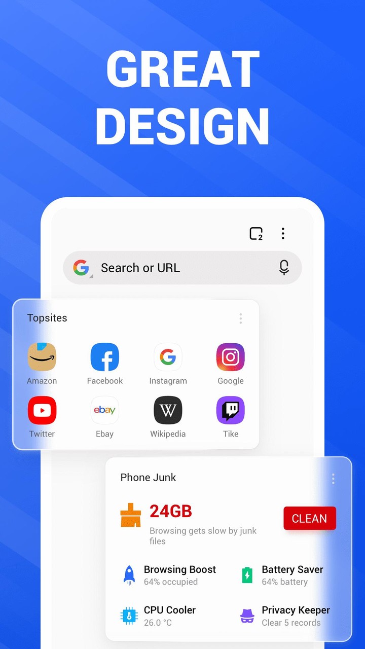 Power Browser: Fast & Cleaner screenshot image 14_funmod.online