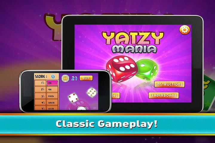 Yatzy Mania Classic Dice Game screenshot image 3_funmod.online