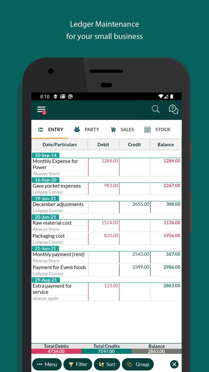 Pocket Ledger screenshot image 7_funmod.online