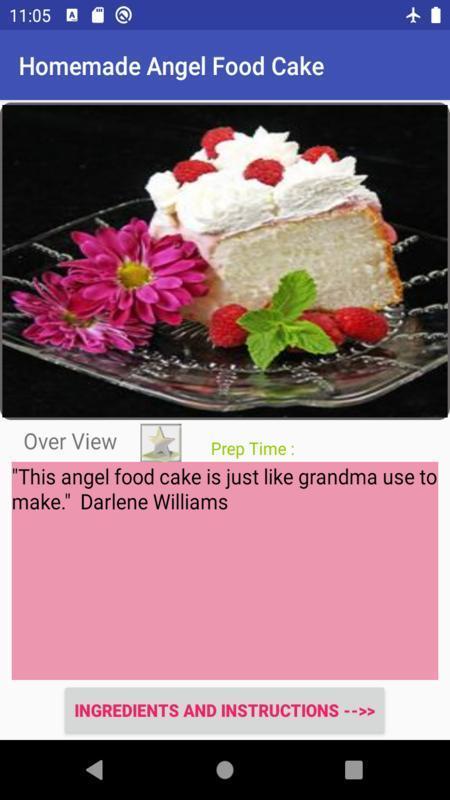 Angel food cake: cake recipe screenshot image 7_funmod.online