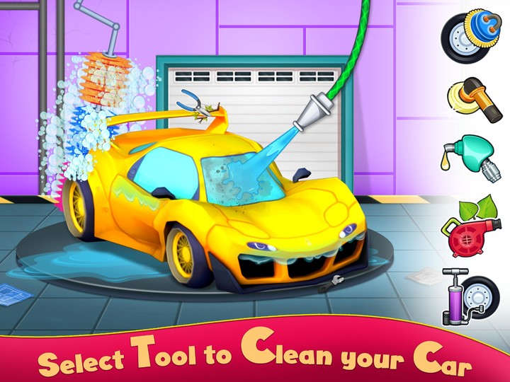 Baby Car Wash Garage Games For Boys screenshot image 1_funmod.online