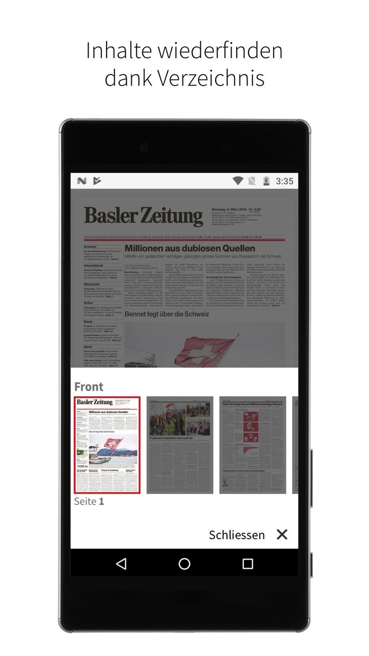 Basler Zeitung E-Paper screenshot image 5_funmod.online