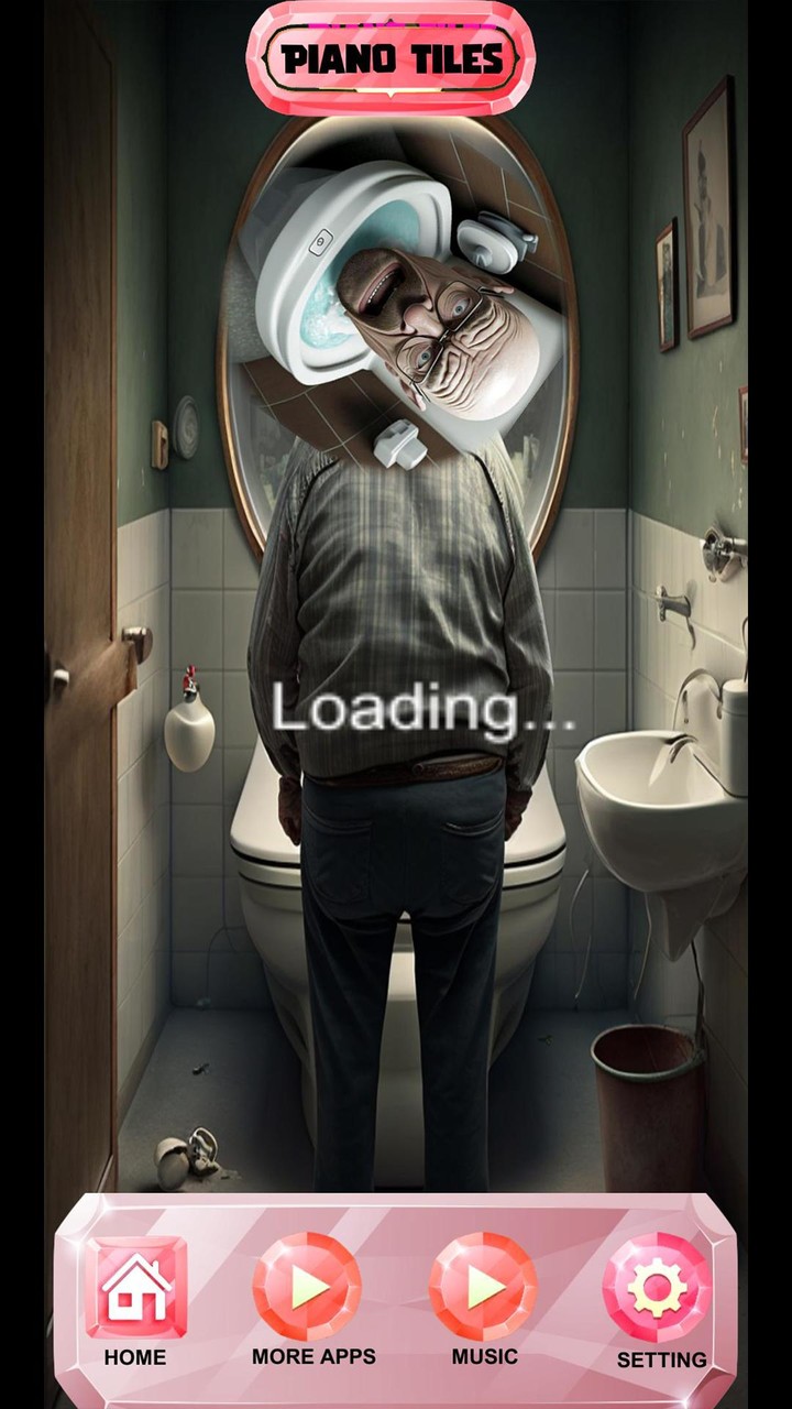 Skibidi Toilet Piano Hop Tiles screenshot image 1_funmod.online