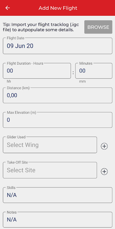 Paragliding Logbook screenshot image 4_funmod.online