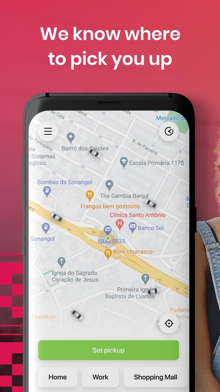 Tirosa: Angola taxi app screenshot image 1_funmod.online