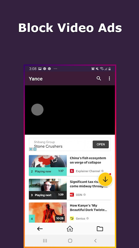 Yance: Video Downloader Player screenshot image 2_funmod.online