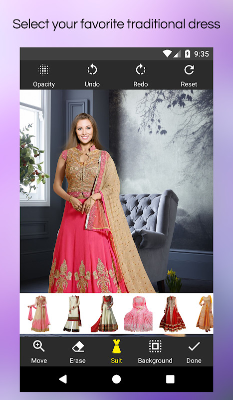 Woman salwar kameez editor screenshot image 7_funmod.online