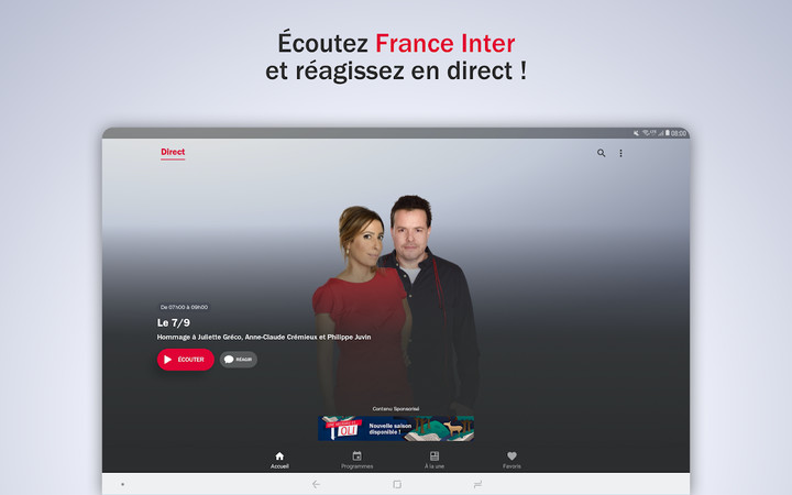 France Inter - radio, actus screenshot image 1_Popularmodapk.com