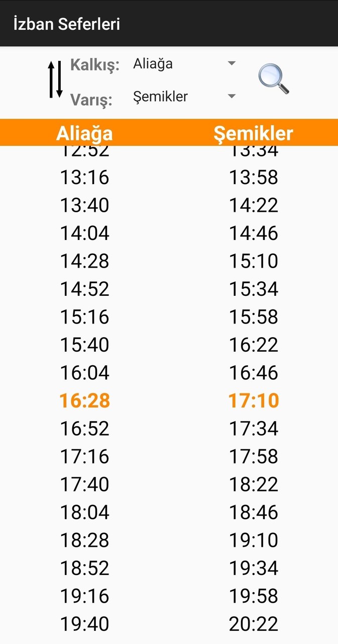 İzban Hareket Saatleri screenshot image 4_funmod.online