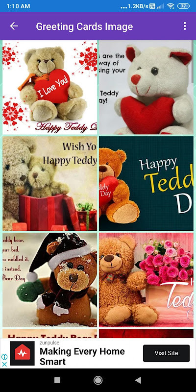Happy Teddy Day:Greeting, Photo Frames, GIF Quotes screenshot image 5_funmod.online