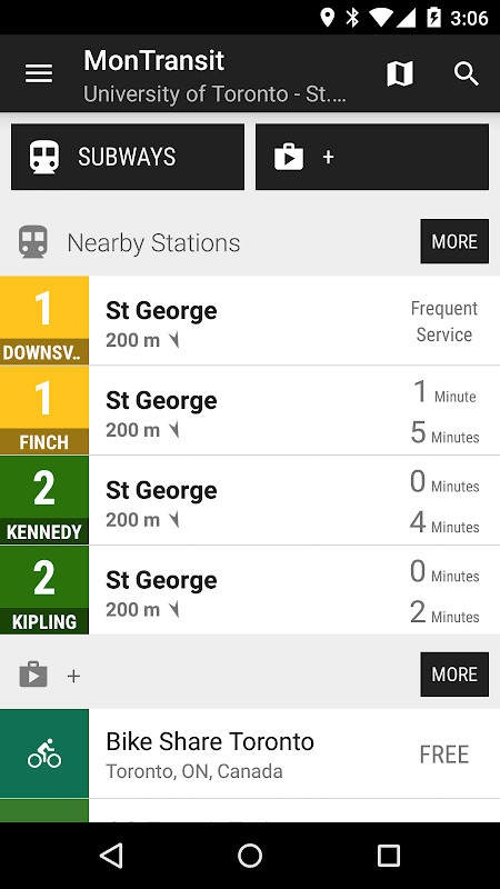 Toronto TTC Subway - MonTransit screenshot image 2_funmod.online