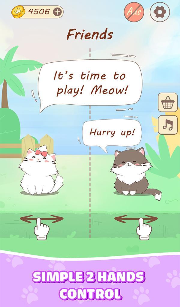 Duet PopCats: Cute Kitty Music screenshot image 2_funmod.online